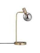 Combined RRP £140 Lot To Contain Two Boxed John Lewis Huxley Led Table Lamp In Brushed Brass Finish