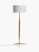 RRP £200 Boxed John Lewis Spindle Floor Lamp In Stained Ash Wood Finish