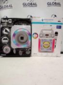 Combined RRP £120 Lot To Contain Boxed Rock jam Karaoke Party Speaker And A Boxed Groove Mini Singin