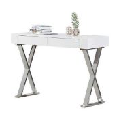 RRP £200 Boxed Mayline White Console Table Ln High Gloss
