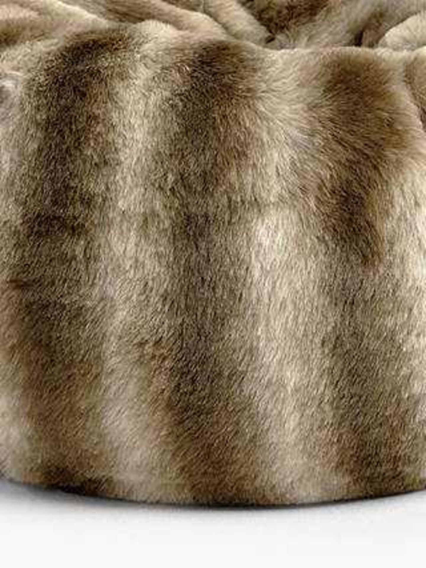 RRP £150 Bagged John Lewis Faux Fur Extra Large Beanbag In Ombre