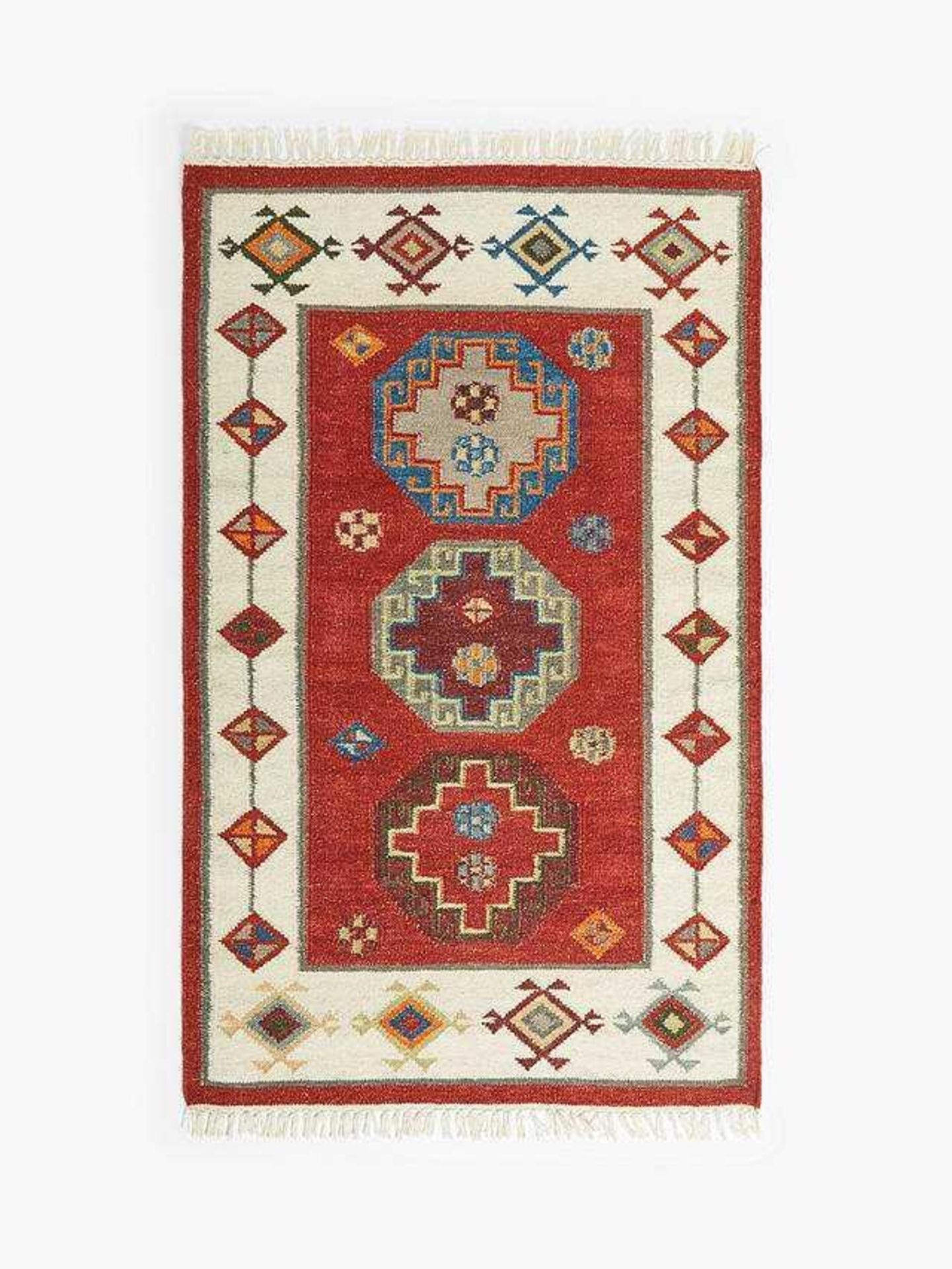 RRP £220 Bagged John Lewis Esari Kelim Multi Style Rug In Colour Multi