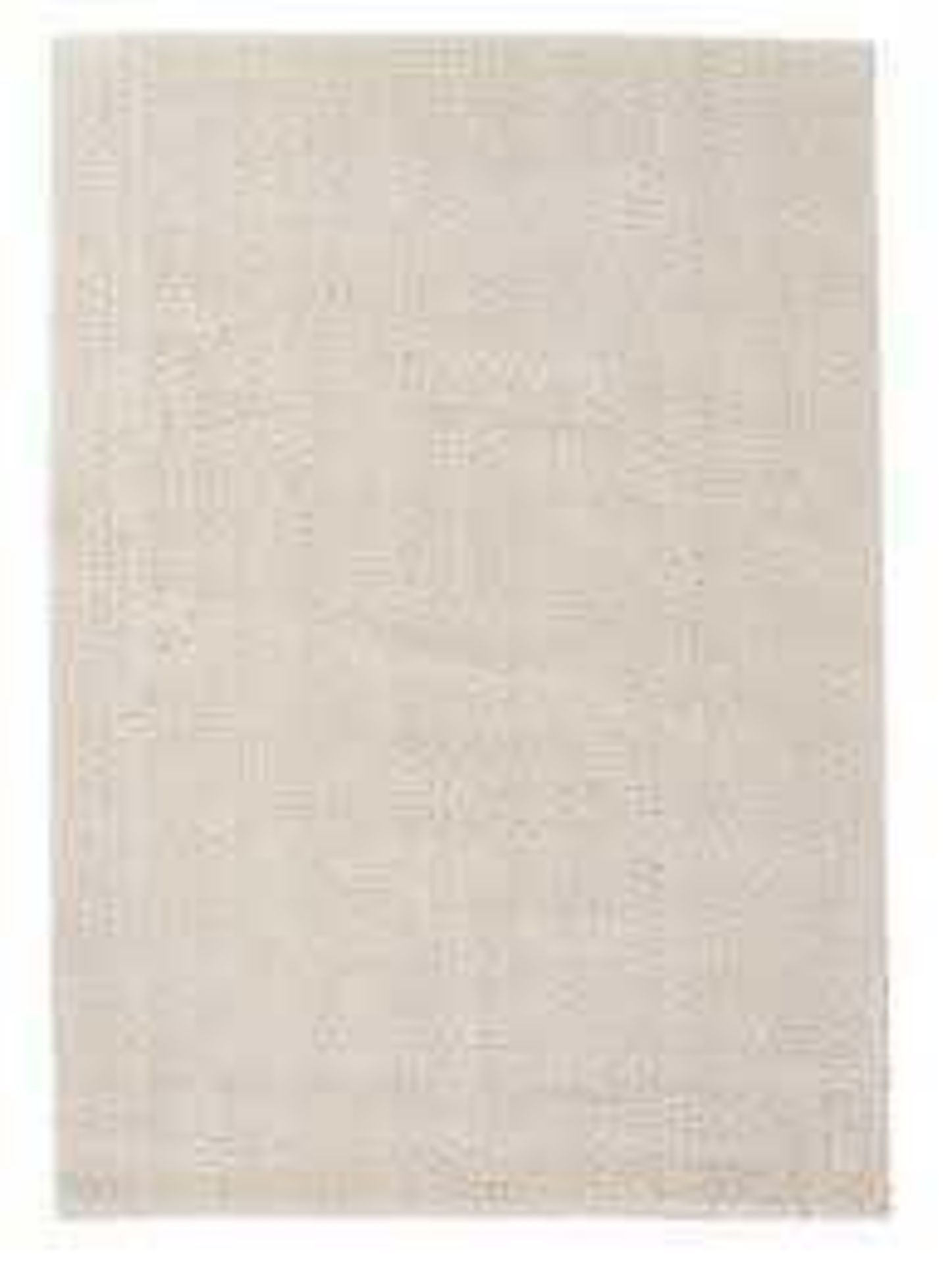 RRP £120 Bagged John Lewis Wellington Handmade Rug In Colour Ivory