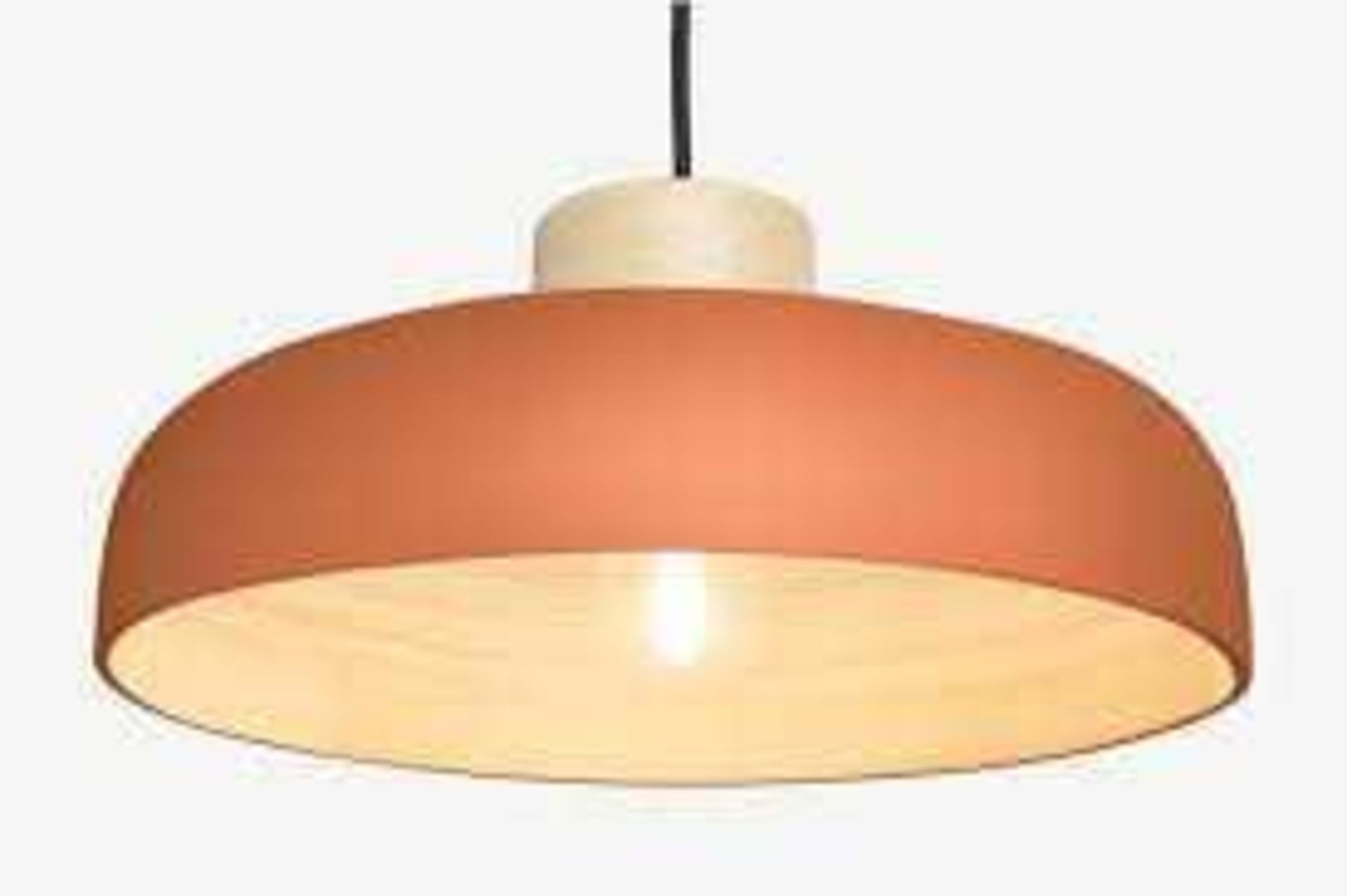 RRP £35-£40 Lot To Contain 1x Made.com Todd Pendant Lamp Shade In Orange & Bamboo And 2x Made.com Sa - Image 3 of 3