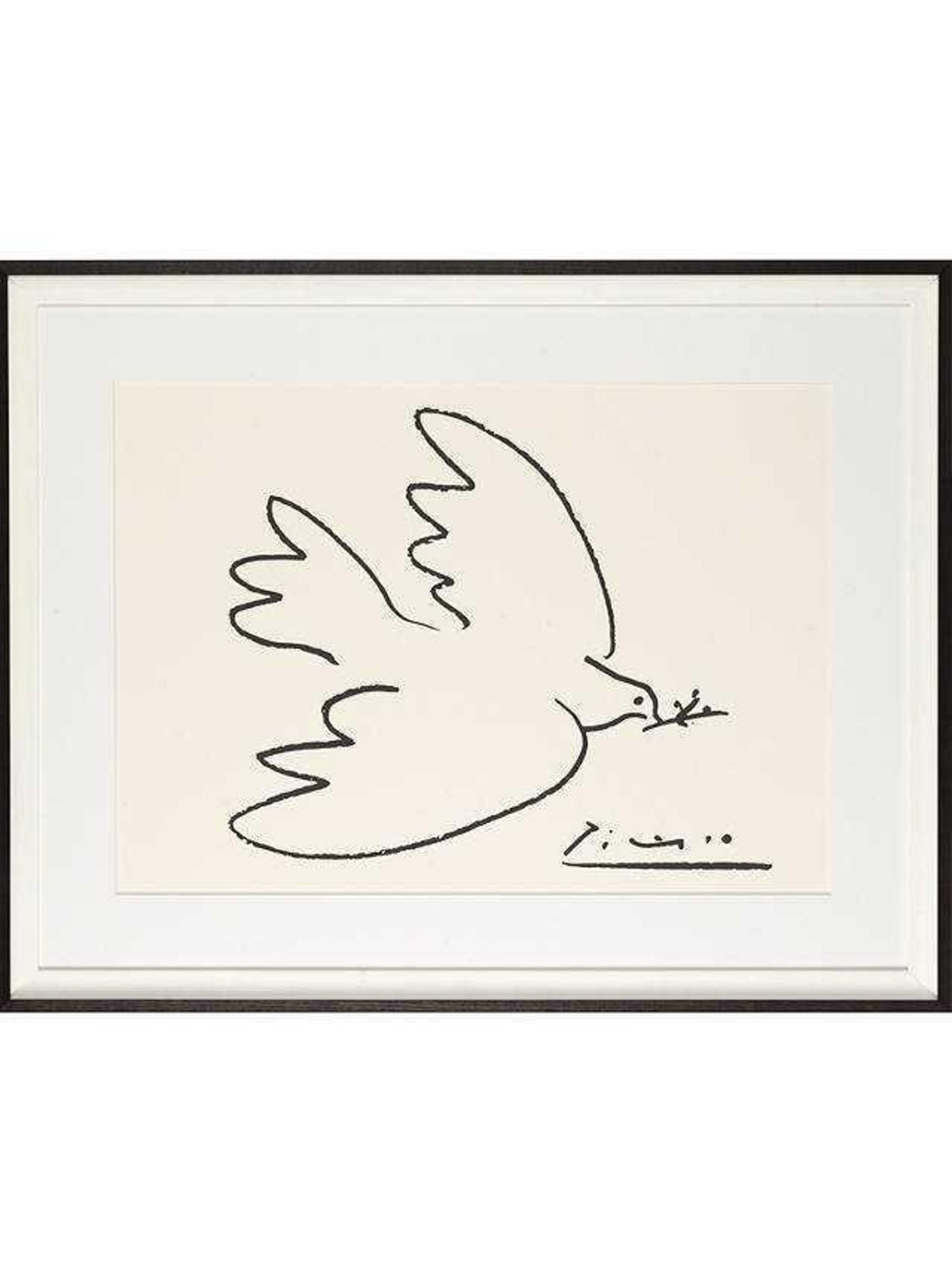 RRP £200 Unboxed John Lewis Dove Of Peace Framed Wall Print