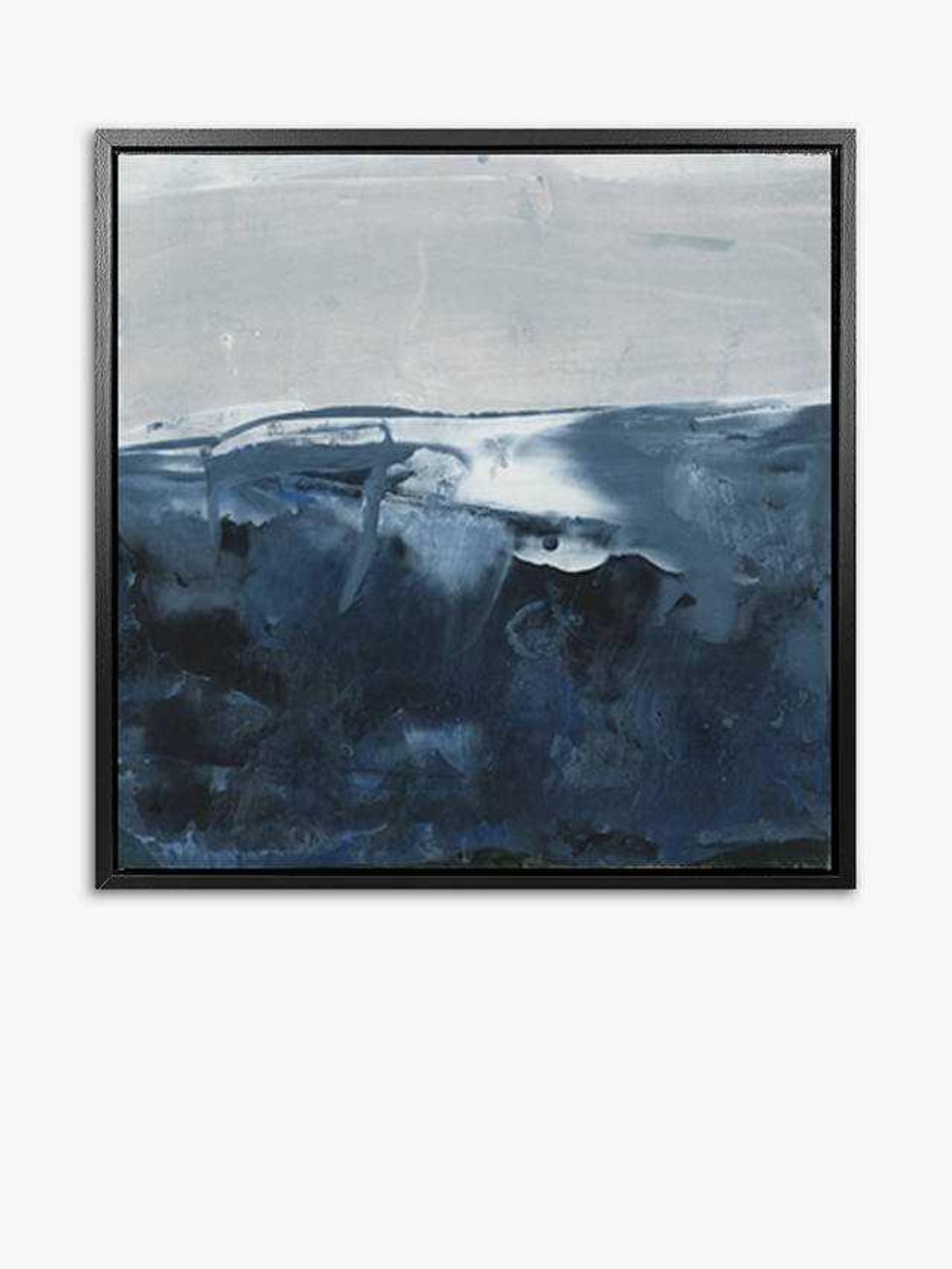 RRP £150 Unboxed John Lewis Blue Seas Smirr I By Sue Jachi Framed Wall Print