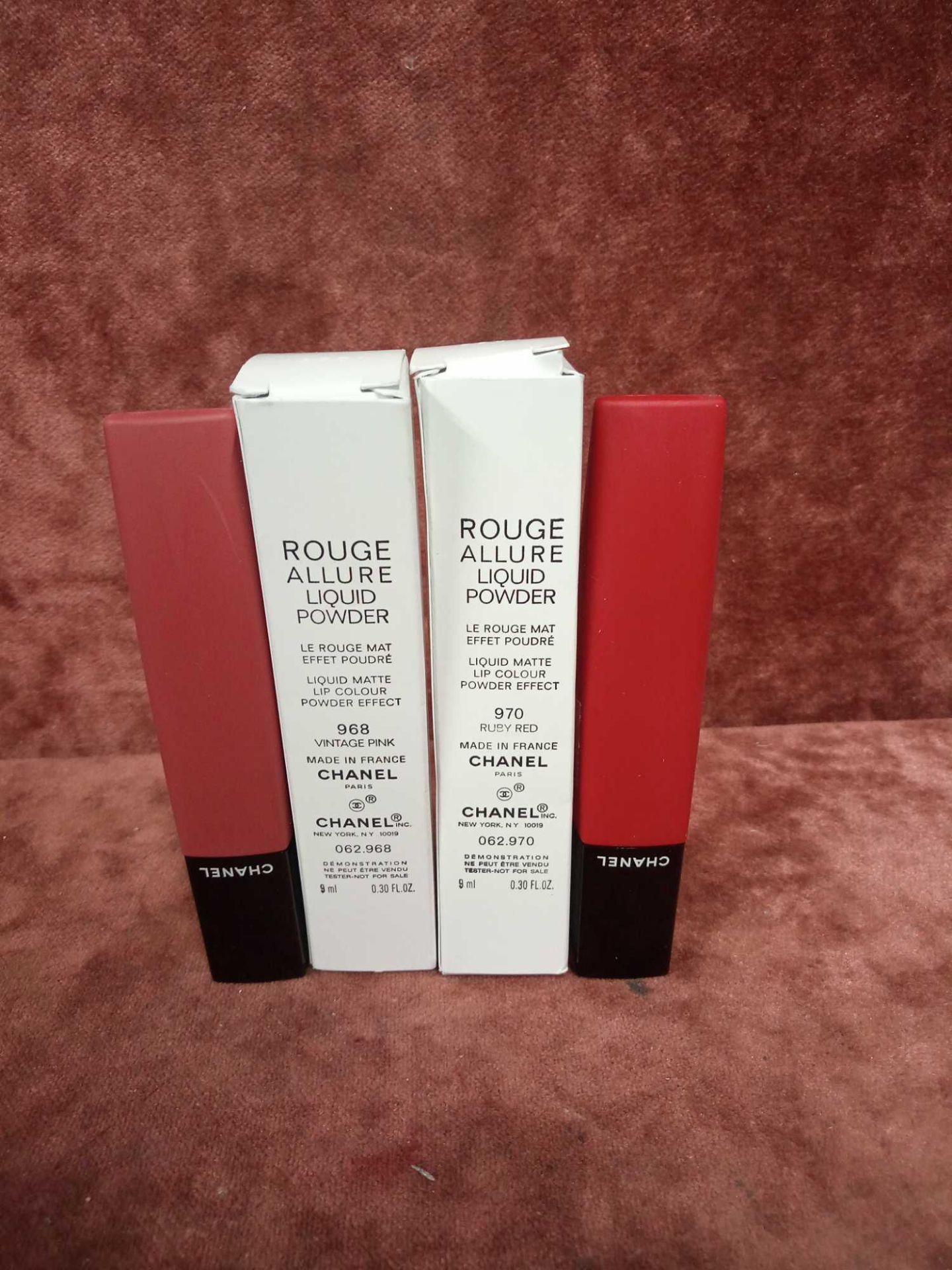 RRP £70 Gift Bag To Contain 2 Brand New Boxed Chanel Rouge Allure Liquid Powder Liquid Matte Lip Col