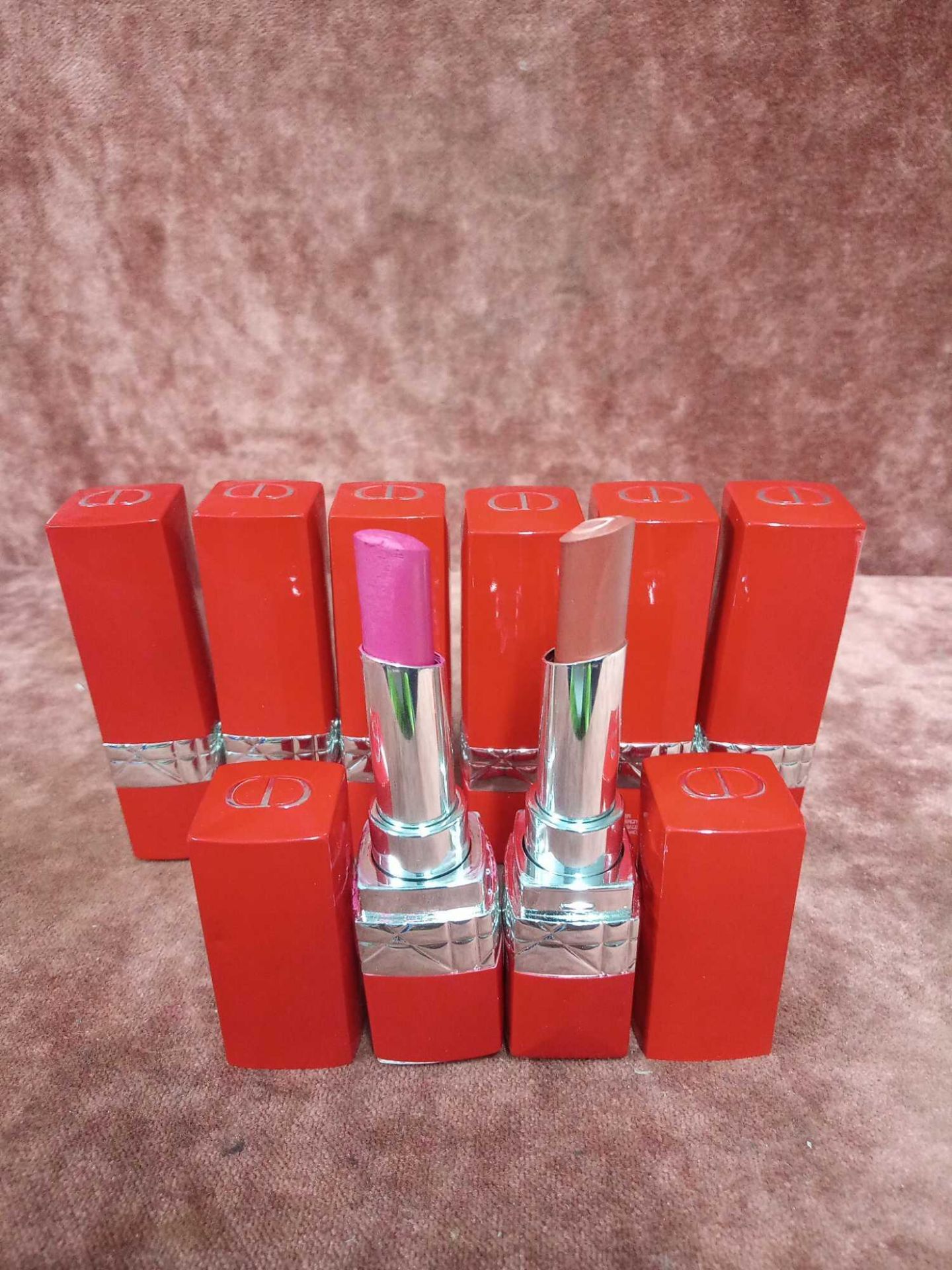 RRP £240 Gift Bag To Contain 8 Tester Of Dior Ultra Care Liquid Lipstick In Assorted Colours Ex-Disp