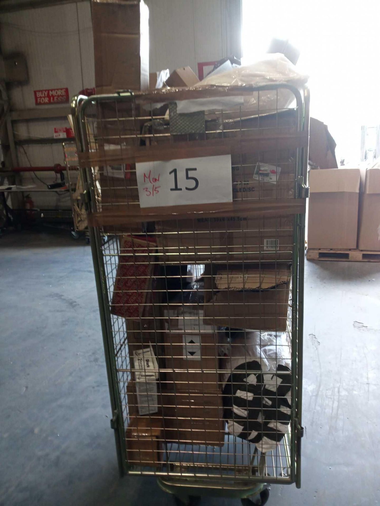 Combined RRP £300 Cage To Contain Part Lot Furniture, Miscellaneous Household Items