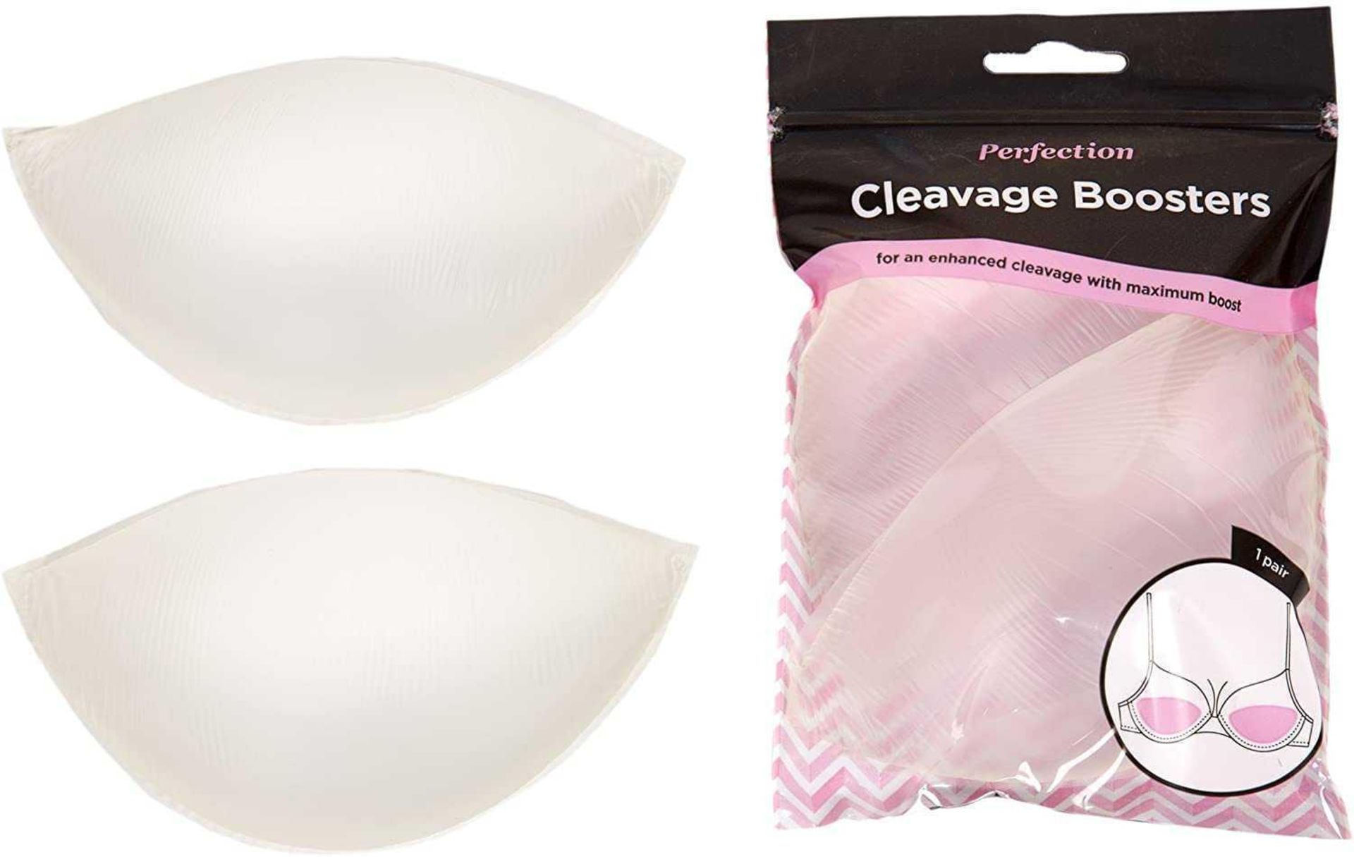 RRP £220 Lot To Contain 12 Brand New Sealed Packets Of Perfection Cleavage Boosters For An Enhanced