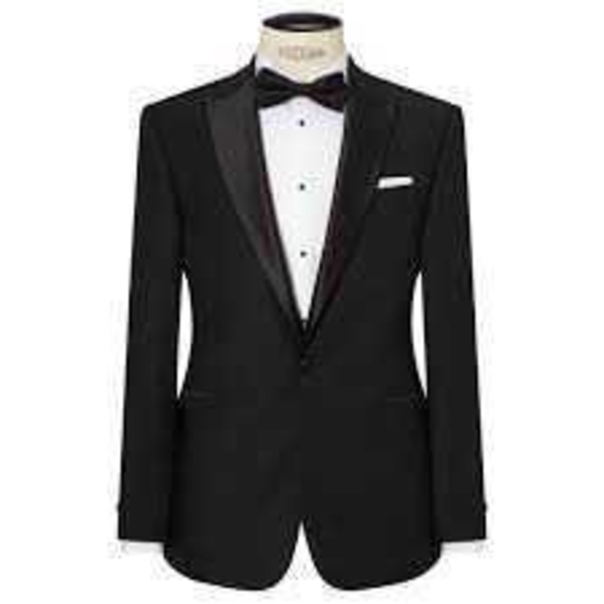 Combined RRP £190 Lot To Contain 2 Bagged Clothing Items 1 Black Silk Blazer, 1 Denim Jeans