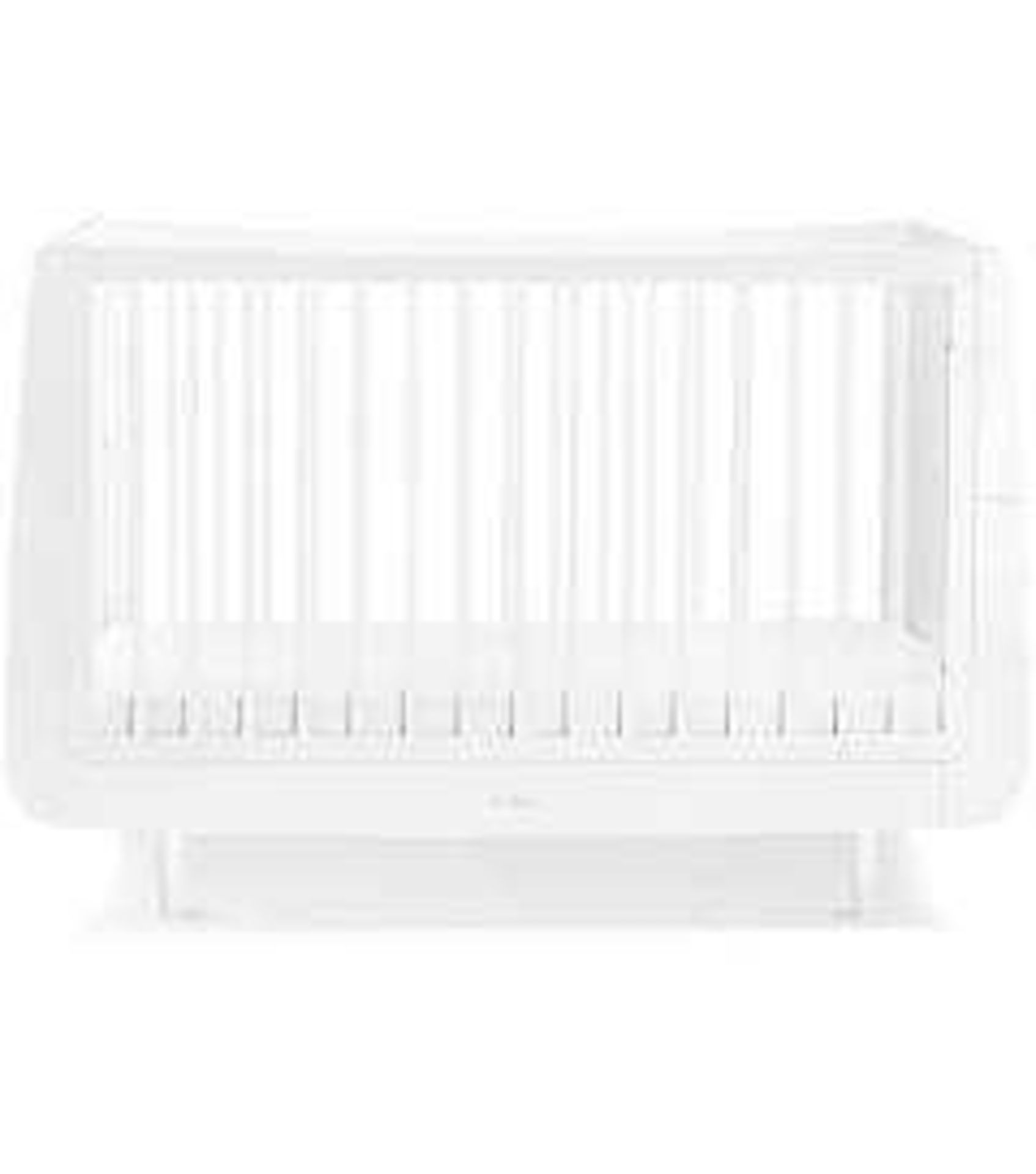 RRP £350 Boxed Snuzcot Cot bed In White (Part Lot Only Missing Box 3/3)