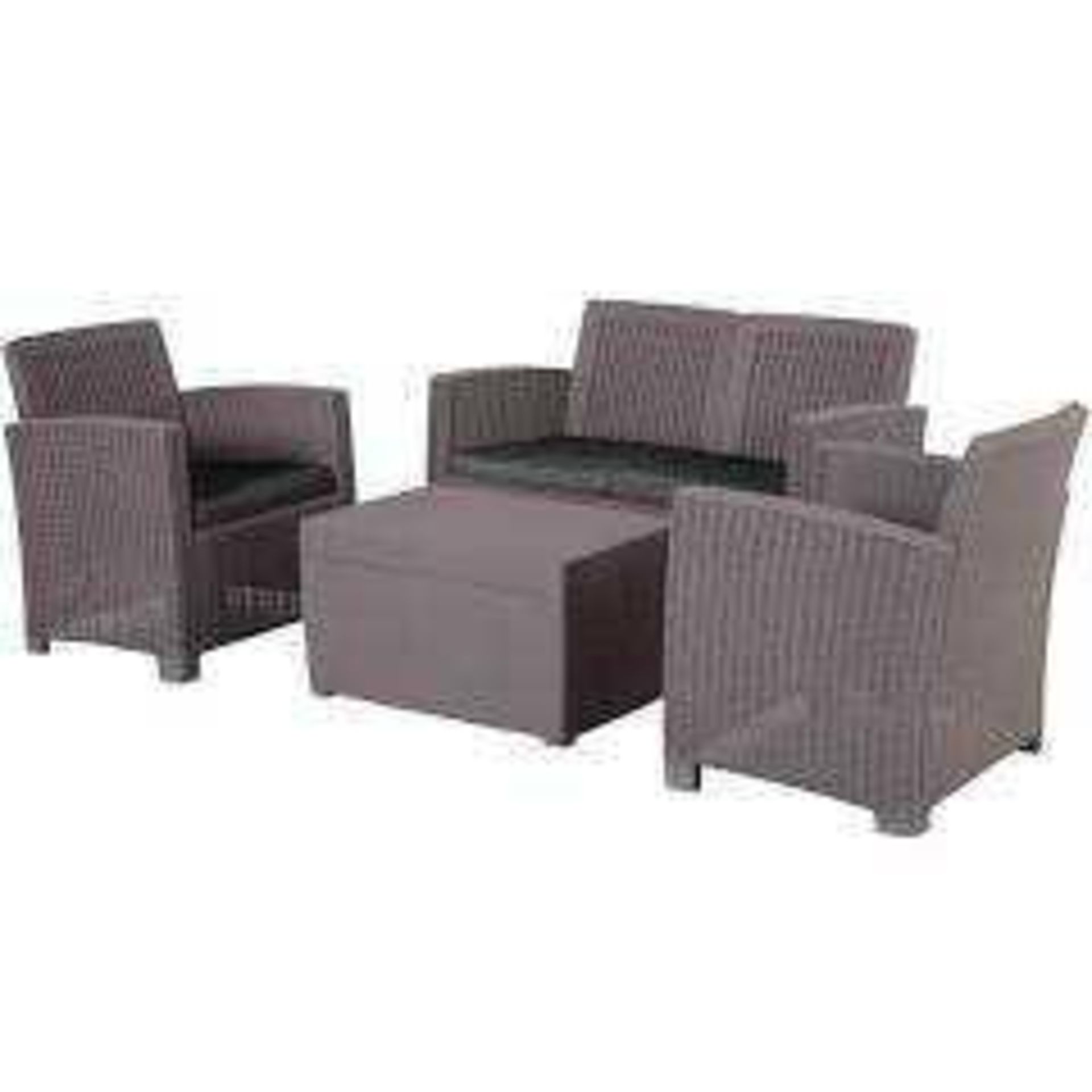 RRP £500 Mia Outdoor Seating Set With Cushion Box