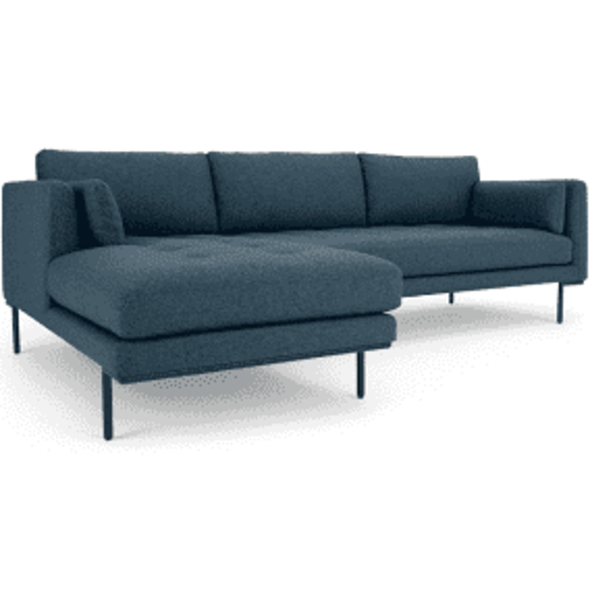 RRP £1200 Made Right Side Corner Sofa In Blue