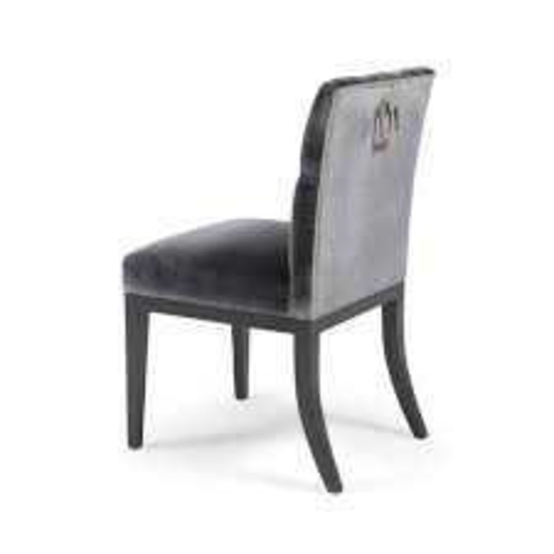 RRP £115 Boxed Pair Of Tennyson Upholstered Dining Chairs