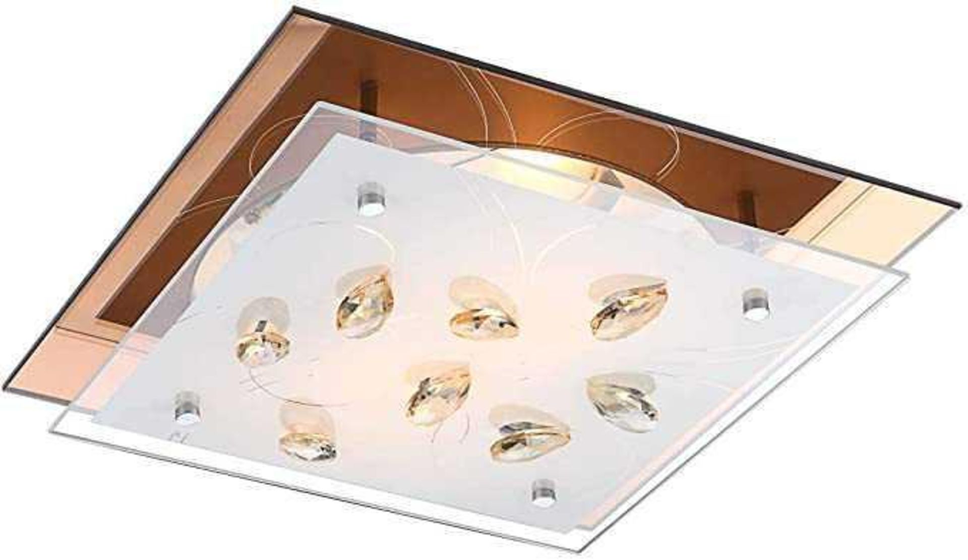 RRP £70-£80 Each Boxed Assorted Lighting Items To Include Globo Square Ceiling Light And Eglo Design - Image 2 of 2