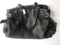 RRP £1700 Prada Black Leather Shoulder Bag Grade A (Aano923) (Appraisals Available On Request) (