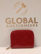 RRP £550 Louis Vuitton Zippy Coin Purse Dark Red Aao7561, Grade A (Appraisals Available On