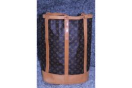 RRP £1,500 Louis Vuitton Randonnee Shoulder Bag, Brown Coated Canvas Monogram, 33x43x16cm (