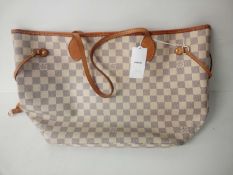 RRP £1120 Louis Vuitton Neverfull Gm White Handbag Grade A (Aam0024) (Appraisals Available On