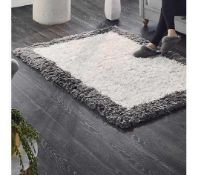 RRP £160 Cozee Home Aurora Shaggy Grey 120X170Cm Floor Rug