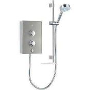 RRP £200 Boxed Mira Decor Warm Silver Electric Shower