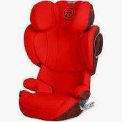 RRP £200 Unboxed Cybex Platinum Solution Zedfix In-Car Infant Safety Seat In Autumn Red