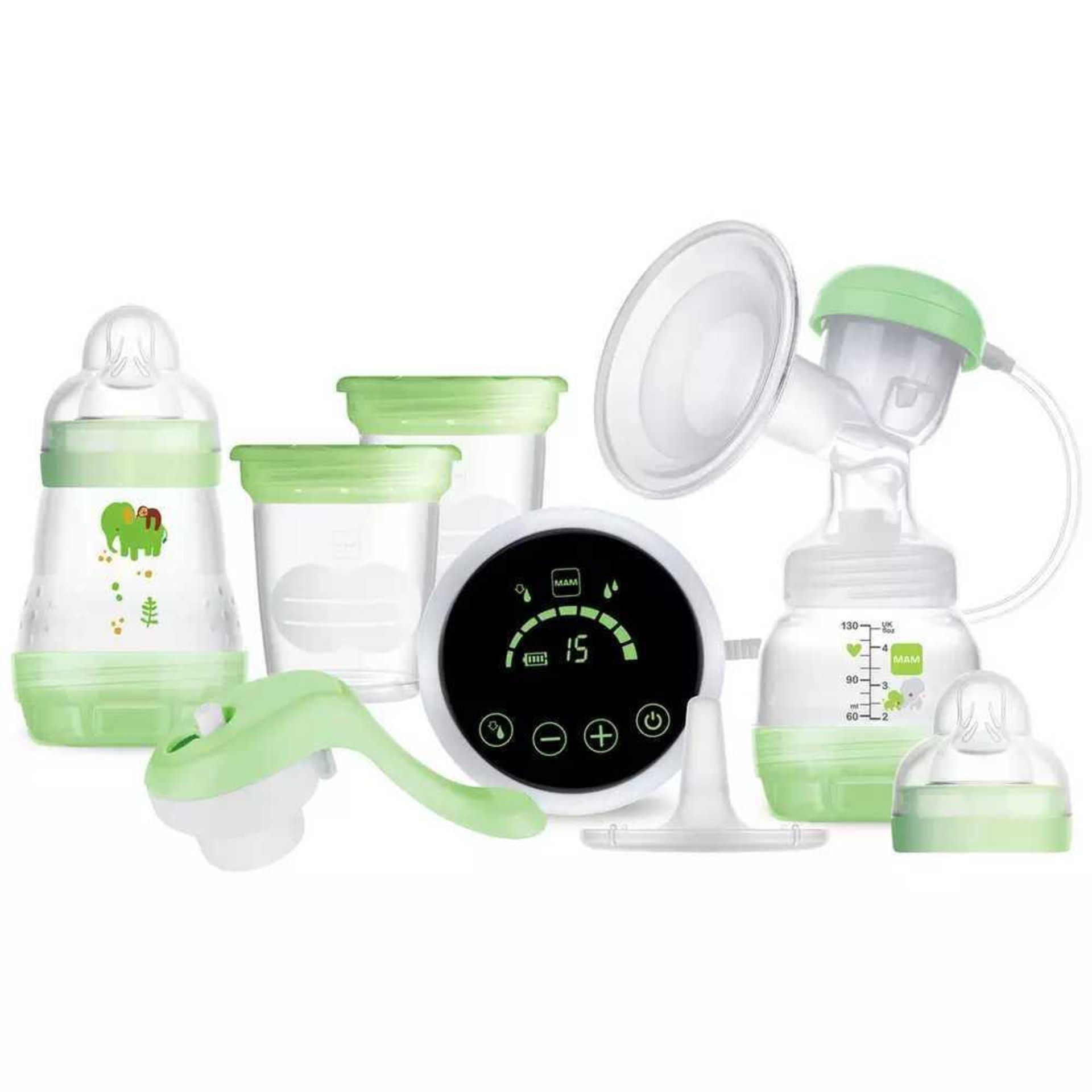 RRP £200 Boxed Mam 2 In 1 Double Electric Breast Pump