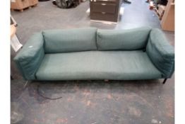 RRP £1,000 Unboxed Swoon 3 Seater Sofa In Turquoise Blue (790)(Appraisals Available On Request) (