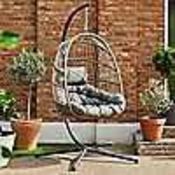 RRP £360 Boxed Holly Folding Hanging Garden Chair