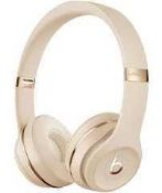 RRP £180 Boxed Beats By Dre Solo 3 Wireless Headphones In Satin Gold