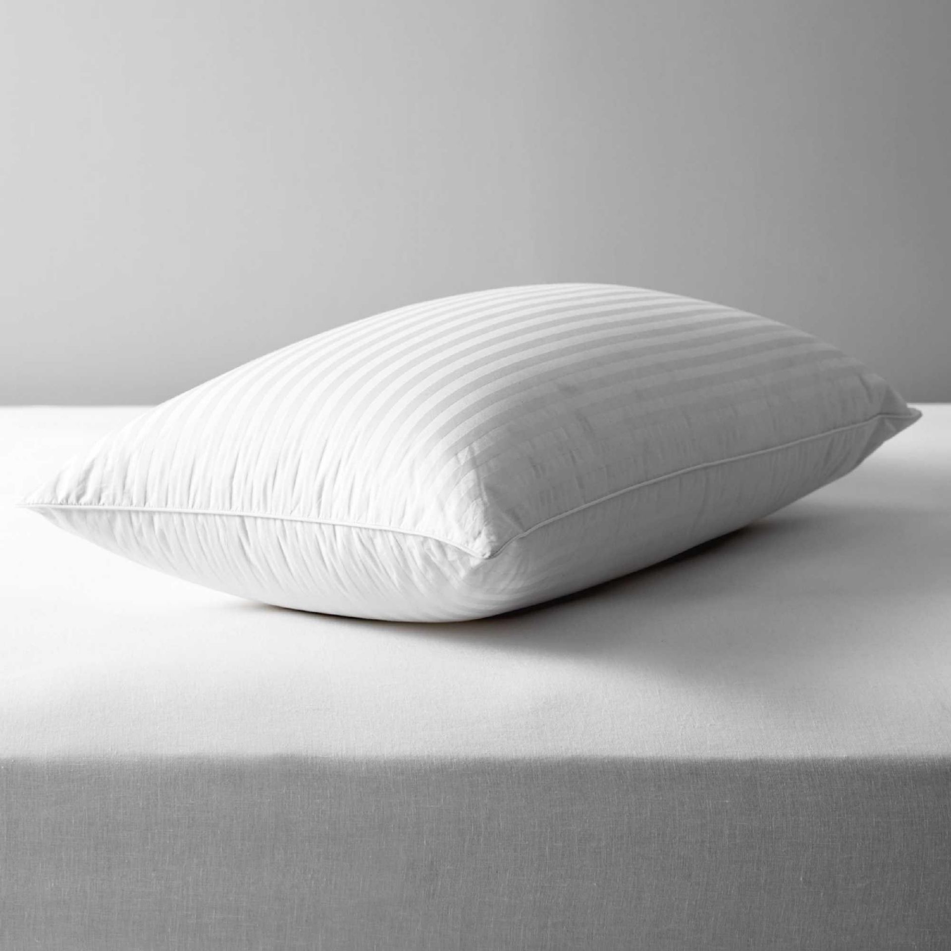 RRP £190 Combined Lot To Contain 1X Bagged John Lewis Hungarian Goose Down Pillow Standard Firm, 1X