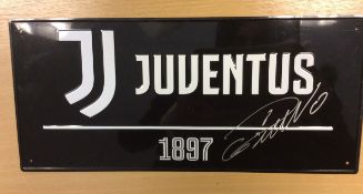 Juventus Ronaldo Signed Street Sign Plaque With COA