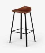 Made.Com Lodi Barstool Tan And Black RRP £99 Barlod002Tan-Uk