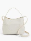 RRP £130 Combined Lot To Contain 2X Bagged John Lewis Small Hobo Cross Body Bag In White. 1X Bagged