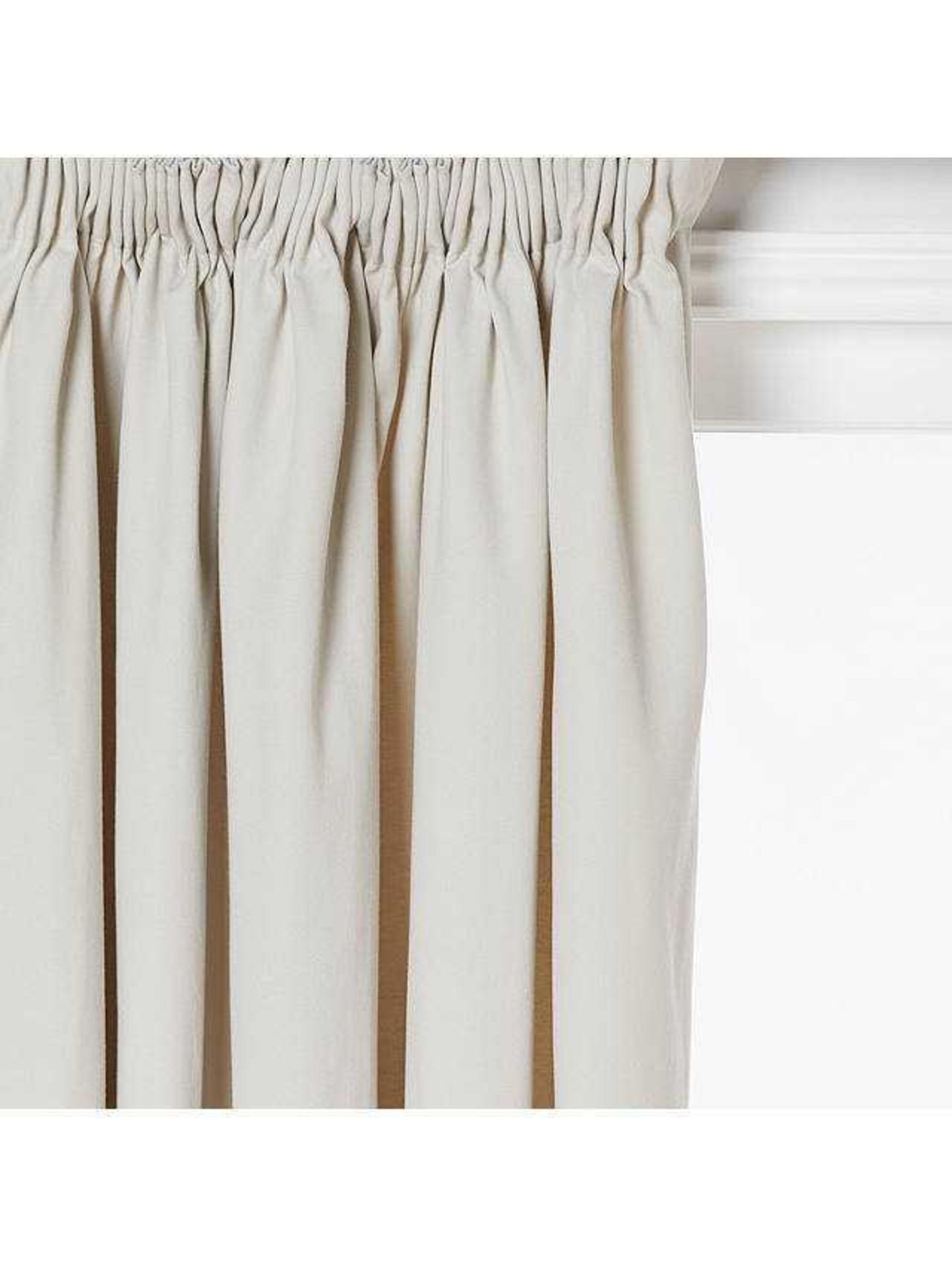 RRP £100 Bagged Pair Of John Lewis Anyday Pencil Pleat Curtains