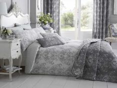 RRP £130 Combined Lot To Contain 2 Bedding Sets And 1 Pair Of Curtains