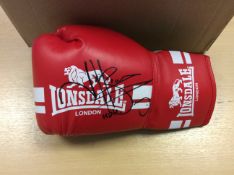 Naseem Hamed Signed Boxing Glove With COA