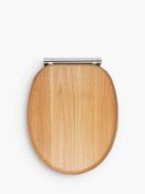 RRP £200 Combined Lot To Contain 1X Boxed Quiet And Hygienic Toilet Seat. 1X Boxed Solid White Oak T