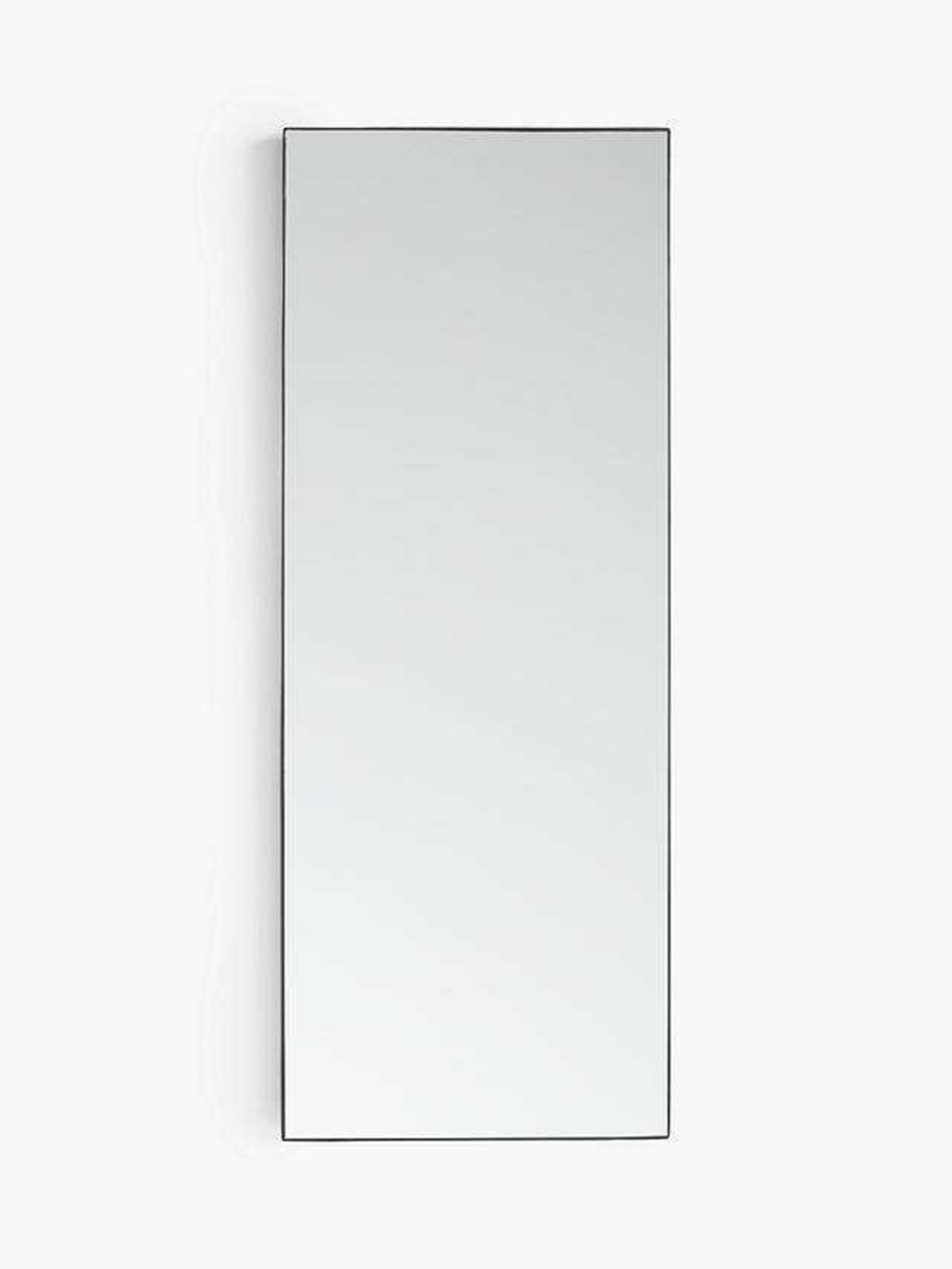 RRP £175 Unboxed John Lewis Black Edge Rectangle Mirror 101X76Cm