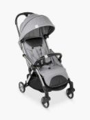 RRP £150 Unboxed John Lewis Chicco Echo Stroller In Black And Grey.(No Tag Id)