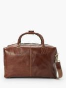 RRP £200 Bagged John Lewis Italian Branded Brown Leather Business Bag