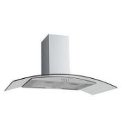 RRP £150 Boxed Culina 60Cm Curved Extractor Hood Stainless Steel