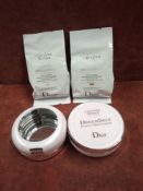 RRP £250 Lot To Contain 11 Testers Of Dior Capture Dreamskin Moist And Perfect Cushion Foundations