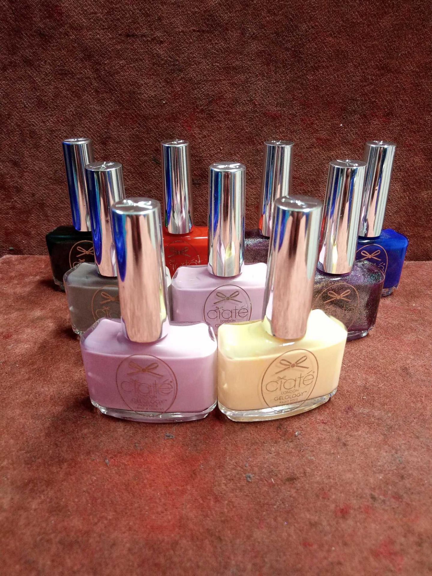 RRP £240 Lot To Contain 20 Tester Of Gelology Ciate Nail Polish Paint Pots In Assorted Colours Ex-