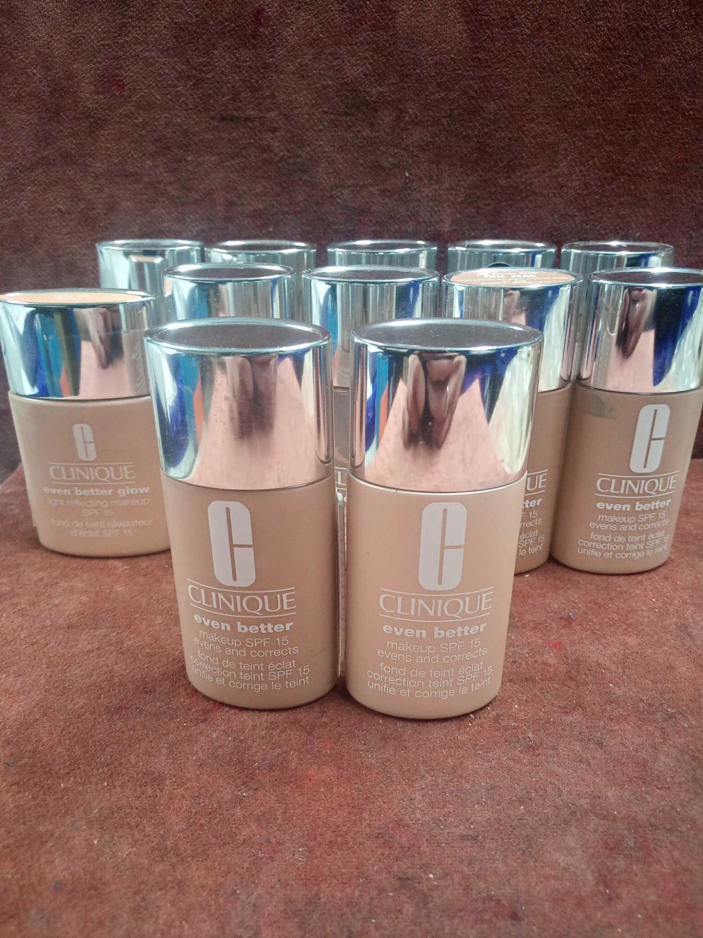 RRP £165 Lot To Contain 13 Testers Of 15Ml Clinique Even Better Foundations In Assorted Shades Ex-Di