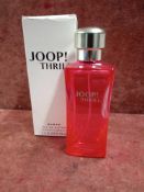 RRP £60 Brand New Boxed 75Ml Tester Bottle Of Joop! Thrill Woman Eau De Parfum Spray Ex-Display