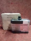 RRP £65 Unboxed 100Ml Tester Bottle Of Salvatore Ferragamo F By Ferragamo Pour Homme Black Eau De