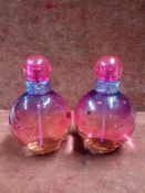 RRP £100 Lot To Contain 2 Unboxed Tester Bottles Of Britney Spears Rainbow Fantasy Eau De Toilette S