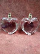 RRP £120 Lot To Contain 2 100Ml Tester Bottles Of Vera Wang Princess Eau De Toilette Spray Ex-Displa